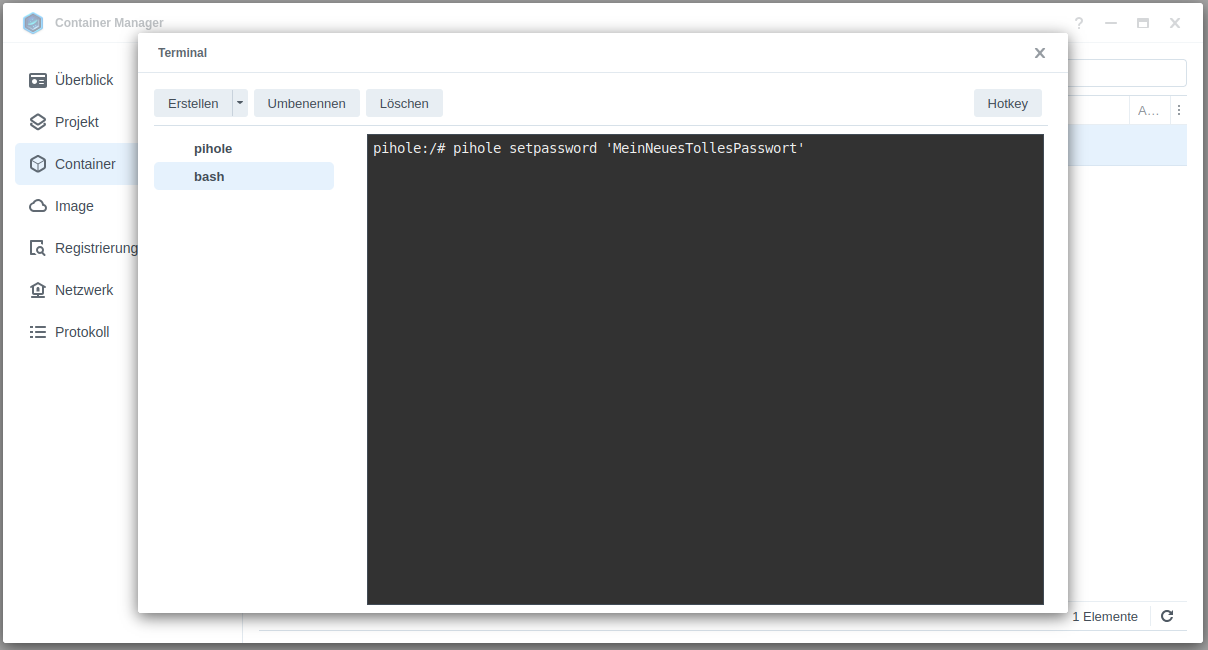 neues Passwort per Konsole für Pi-hole neues Passwort per Konsole für Pi-hole