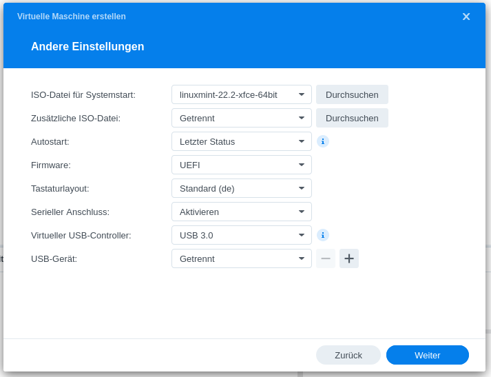 das heruntergeladene Installationsmedium angeben das heruntergeladene Installationsmedium angeben